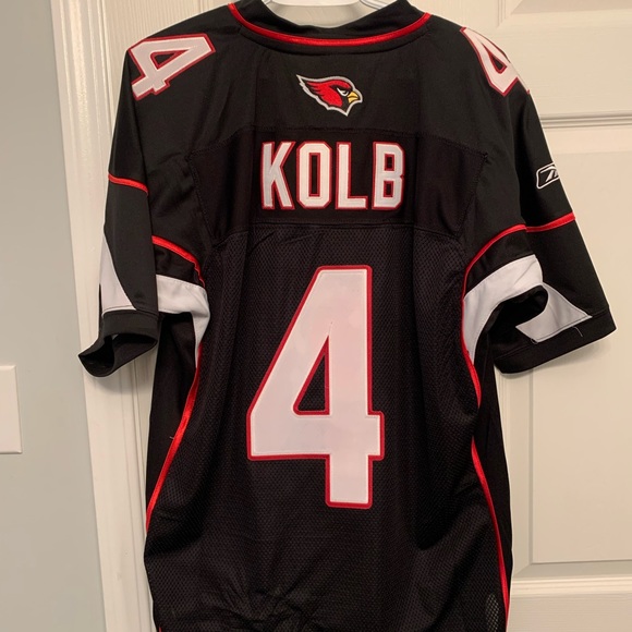 Arizona Cardinals Black Reebok Jersey - #4 KOLB - Picture 1 of 6